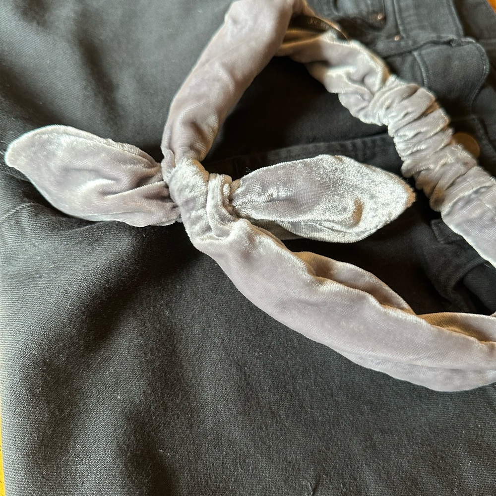 J.Crew Velvet Bow Headband